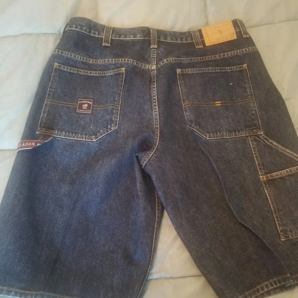 Classic Dark Blue Denim Jean Shorts